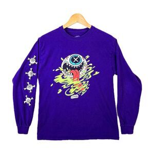 MADBALLS All Eyes On Me Mens Purple Medium Long Sleeve T-Shirts Rare